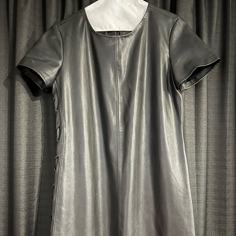 Zara Trafaluc faux leather dress